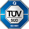 Certified Quality Management System according to DIN EN ISO 9001:2015 by TÜV Süd Certified QMS